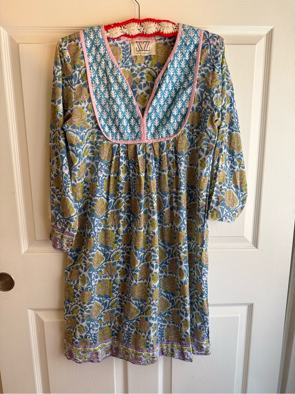 SZ Blockprint Jaipur Printed Dress - SMALL - Picture 2 of 6